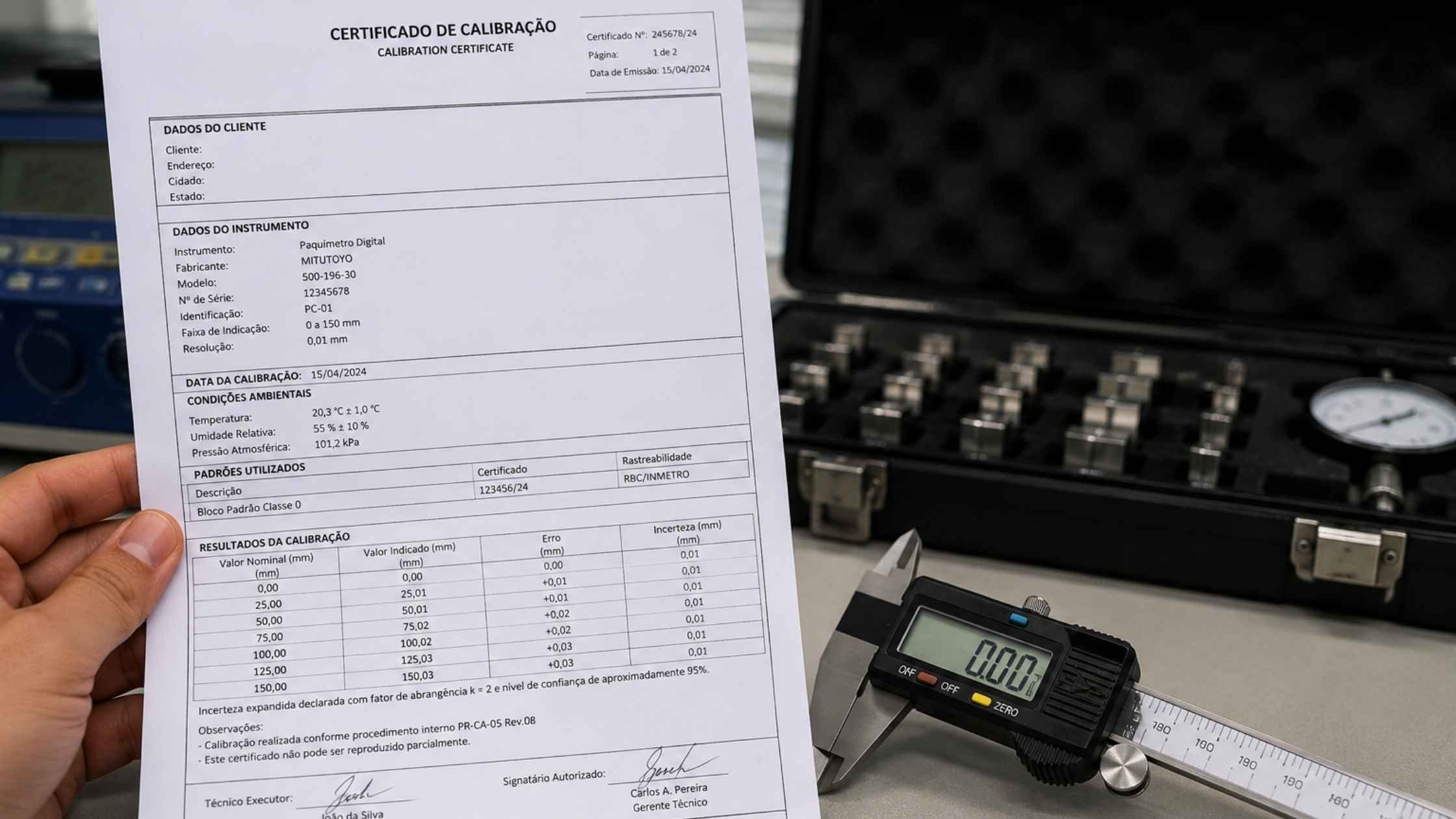 Como interpretar um certificado de calibração sem complicações